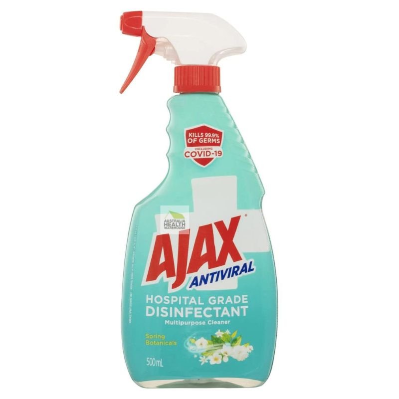 [CLEARANCE Expiry: 10/05/2025] Ajax Hospital Grade Disinfectant Multipurpose Spring Botanicals Cleaner 500mL