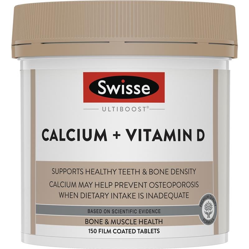 [Expiry: 09/2025] Swisse Ultiboost Calcium + Vitamin D 150 Tablets