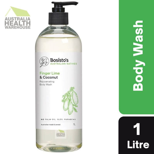 Bosisto's Finger Lime & Coconut Body Wash 1 Litre Pump