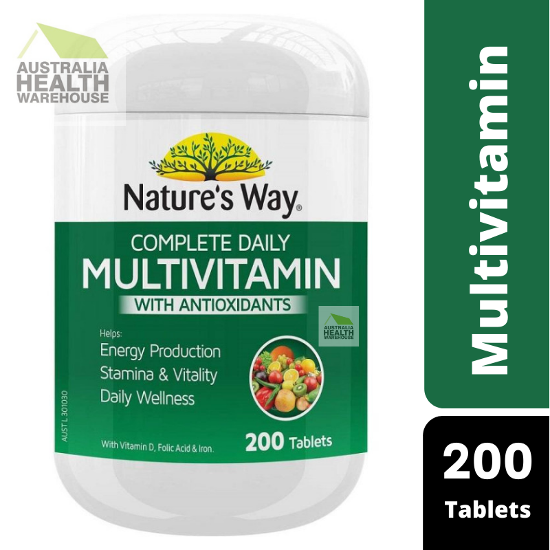 [Expiry: 09/2025] Nature's Way Multivitamin with Antioxidants 200 Tablets