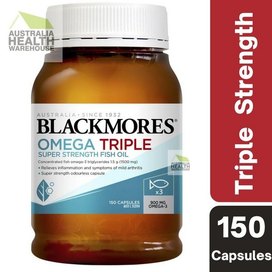 [Expiry: 12/2026] Blackmores Omega Triple Super Strength Fish Oil 150 Capsules