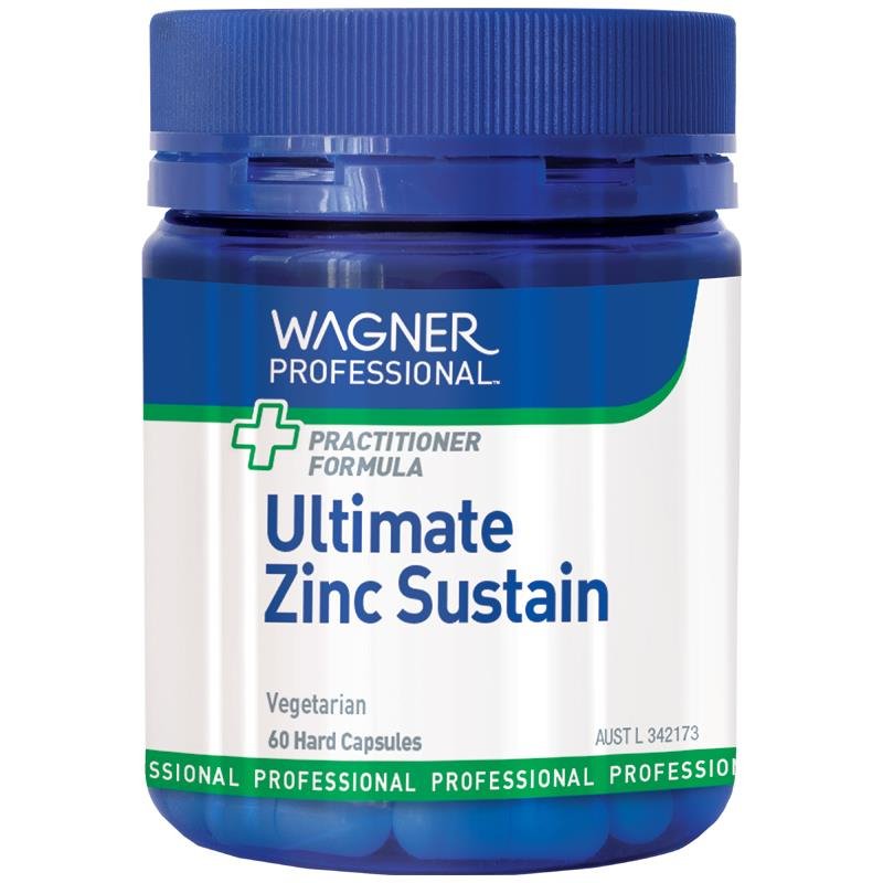 [Expiry: 01/2025] Wagner Professional Ultimate Zinc Sustain 60 Vegetarian Capsules