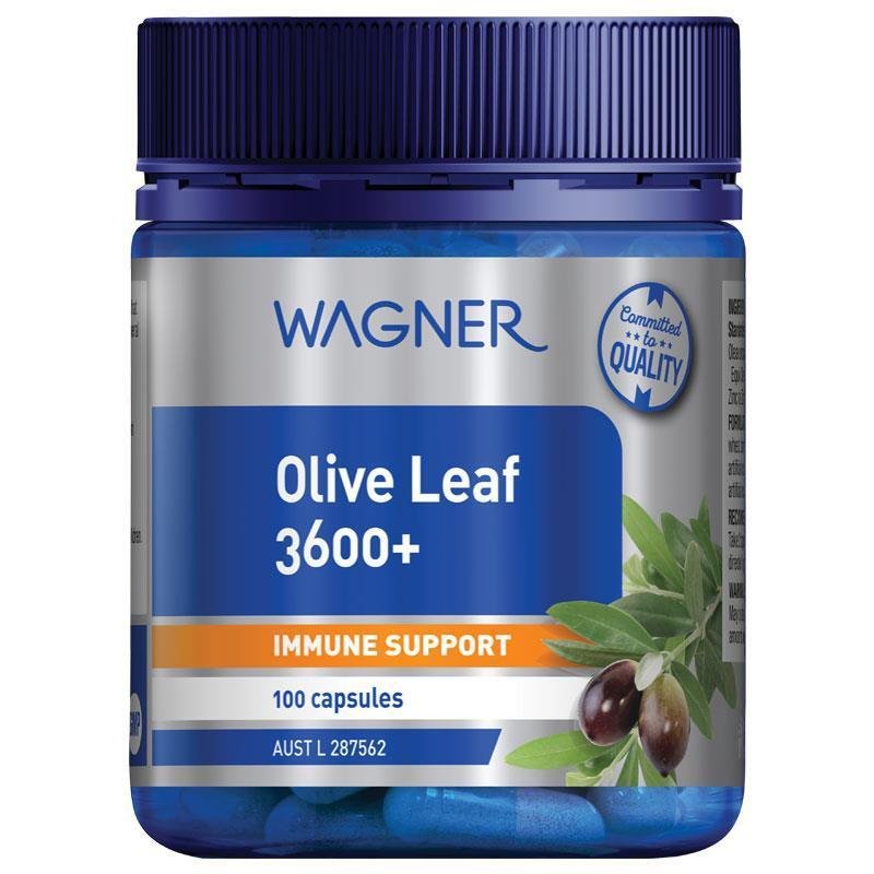 [Expiry: 02/2026] Wagner Olive Leaf 3600+ 100 Capsules