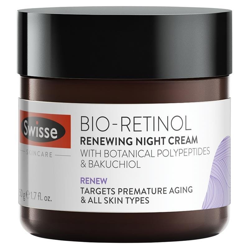 Swisse Skincare Bio Retinol Renewing Night Cream 50g