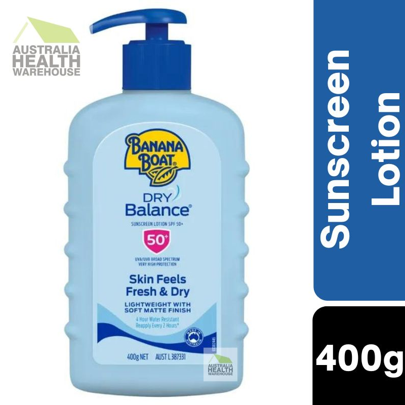 [Expiry: 01/2026] Banana Boat Dry Balance Sunscreen Pump SPF 50+ 400g