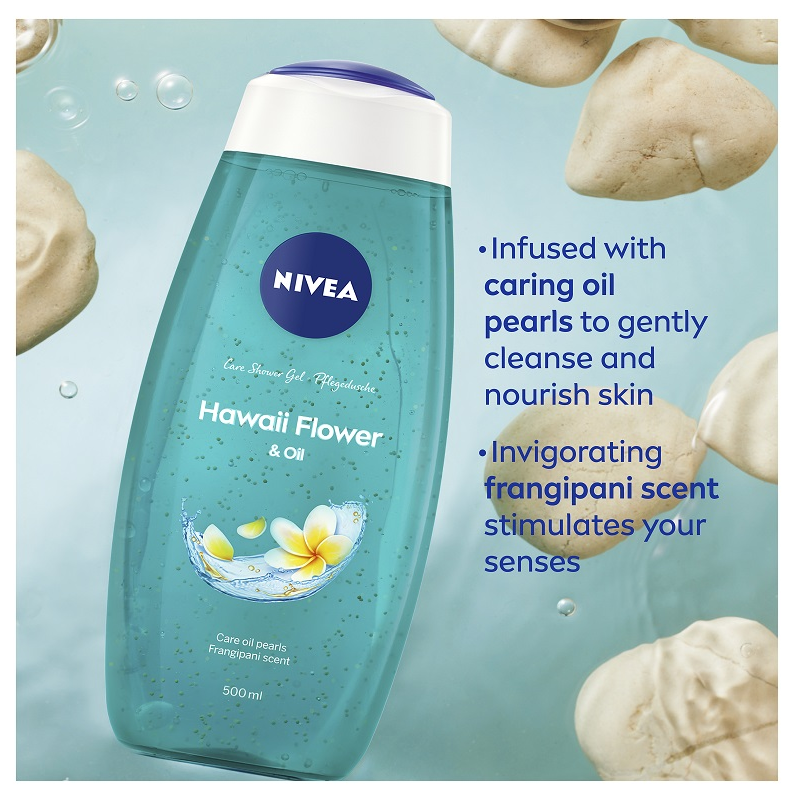 Nivea Hawaii Flower & Oil Shower Gel & Body Wash 500mL