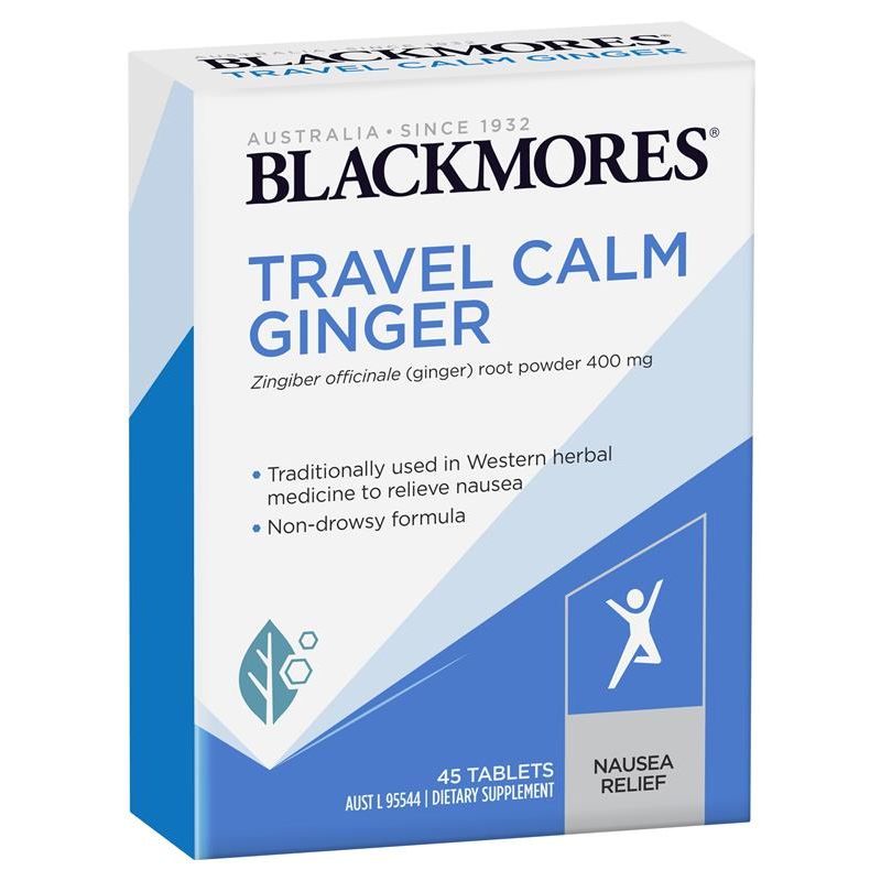 [Expiry: 08/2026] Blackmores Travel Calm Ginger 45 Tablets