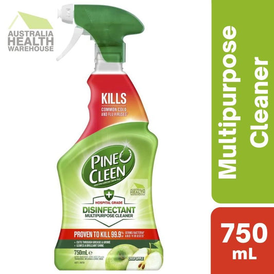 [CLEARANCE: 02/2025] Pine O Cleen Hospital Grade Disinfectant Multipurpose Trigger Spray Apple 750mL