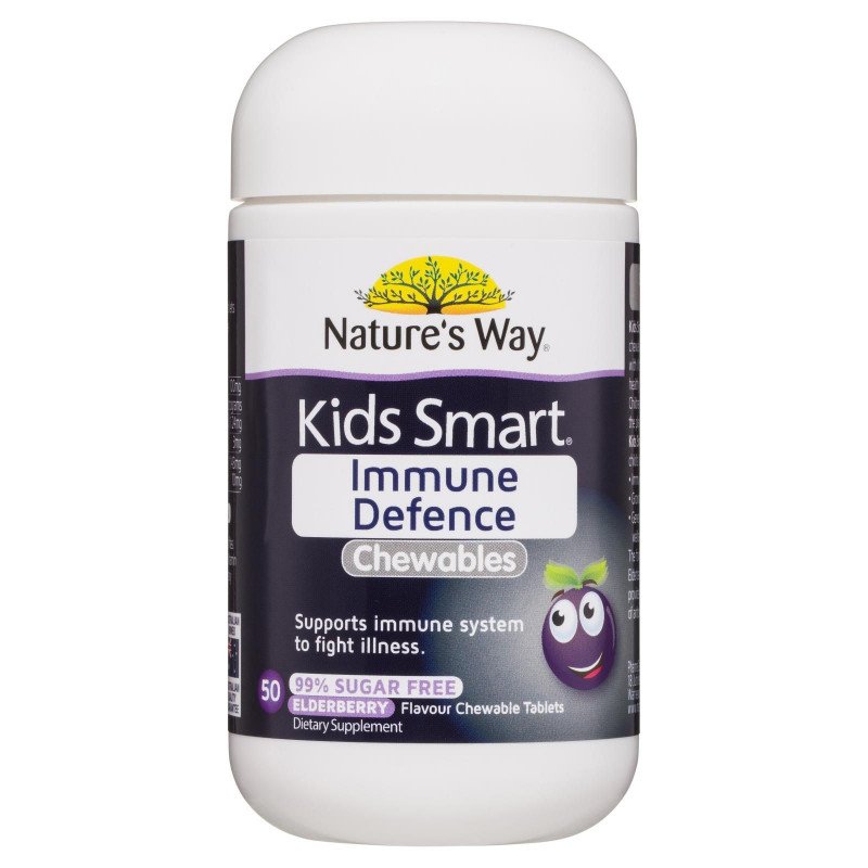 Nature's Way Kids Smart Immunity Defence 50 Chewable Tablets March 2024