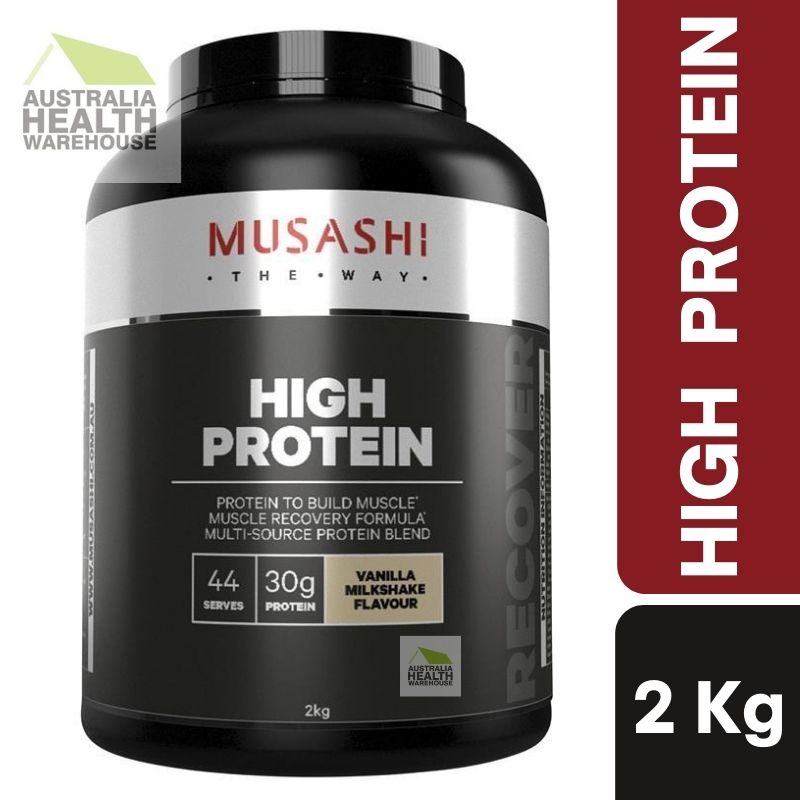 [Expiry: 02/07/2026] Musashi High Protein Vanilla 2kg