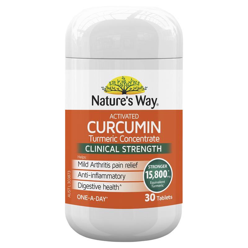 [Expiry: 03/2026] Nature's Way Curcumin Turmeric Concentrate One-A-Day 30 Tablets