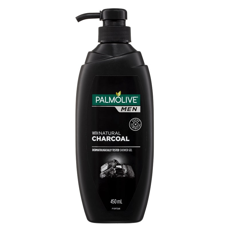 Palmolive Men Body Wash Natural Charcoal Shower Gel 450mL