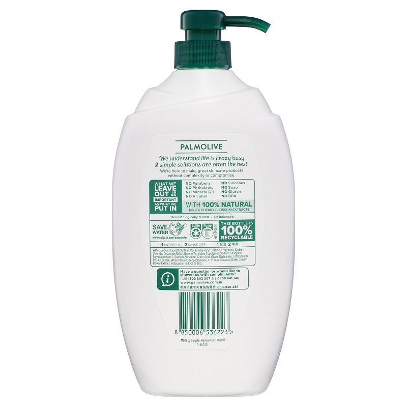 Palmolive Naturals Milk & Cherry Blossom Body Wash 1 Litre