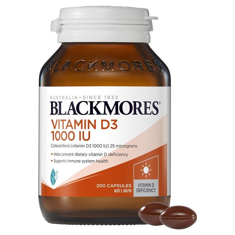 [Expiry: 06/2025] Blackmores Vitamin D3 1000IU 200 Capsules