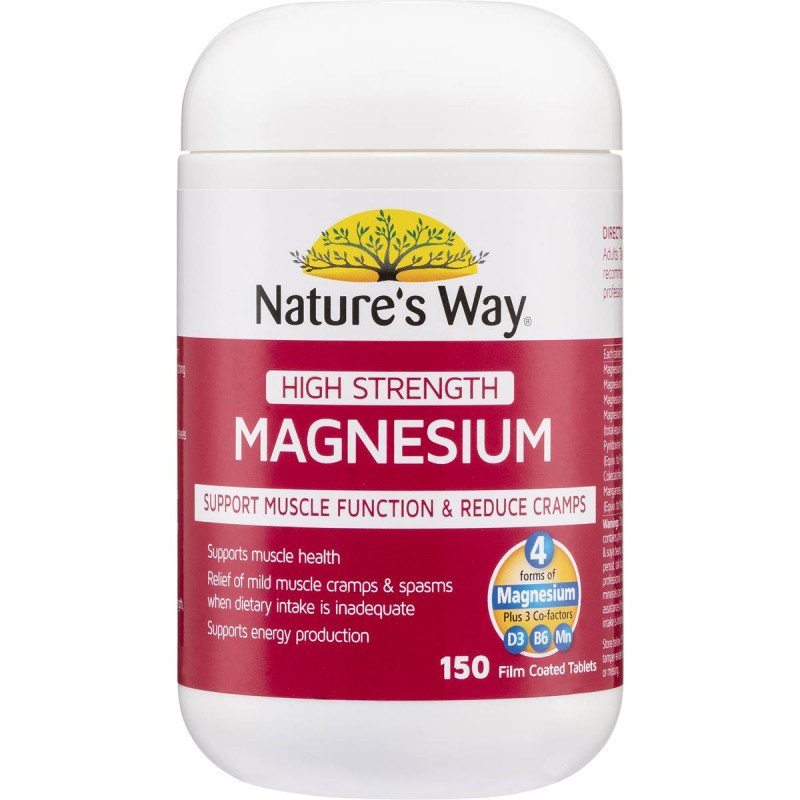 [Expiry: 07/2026] Nature's Way High Strength Magnesium 150 Tablets