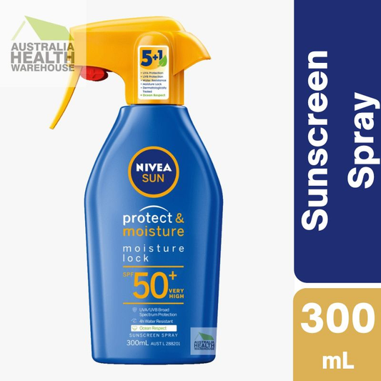 [Expiry: 03/2025] Nivea Sun SPF 50+ Protect & Moisture Sunscreen Trigger Spray 300mL