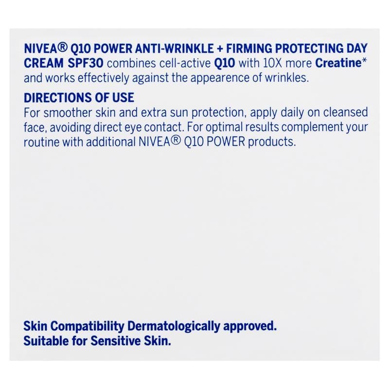 [Expiry: 07/2025] Nivea Q10 Power Anti-Wrinkle + Firming Day Cream SPF30 50mL