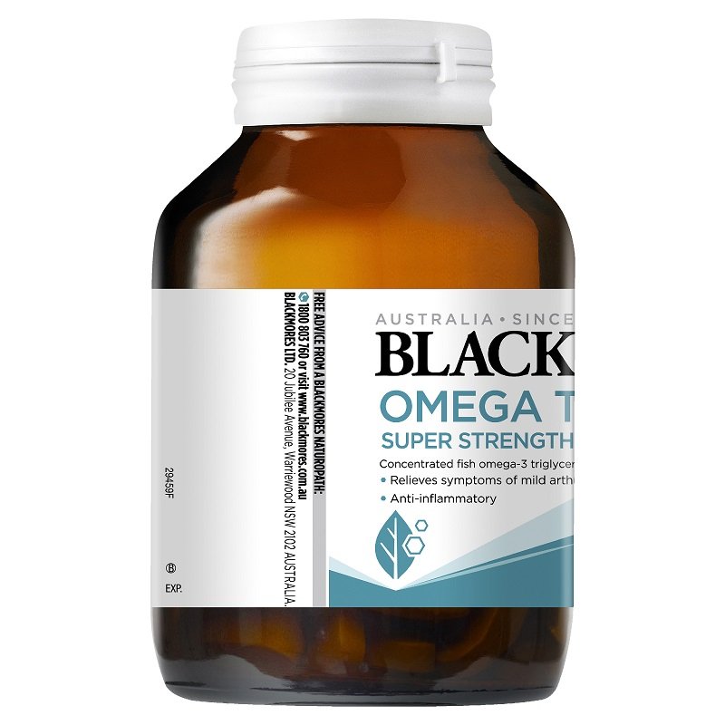 [Expiry: 04/2027] Blackmores Omega Triple Concentration Fish Oil 60 Capsules