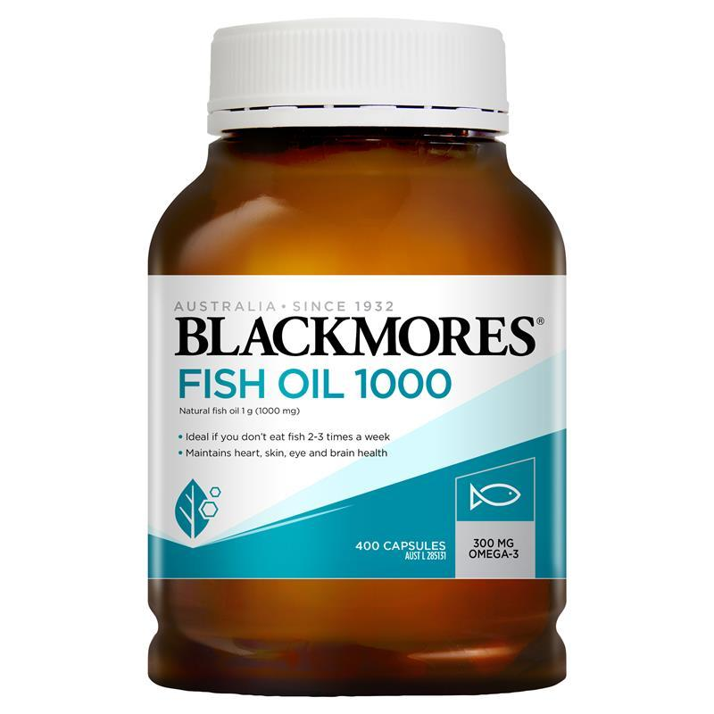 [Expiry: 16/10/2025] Blackmores Fish Oil 1000mg 400 Capsules