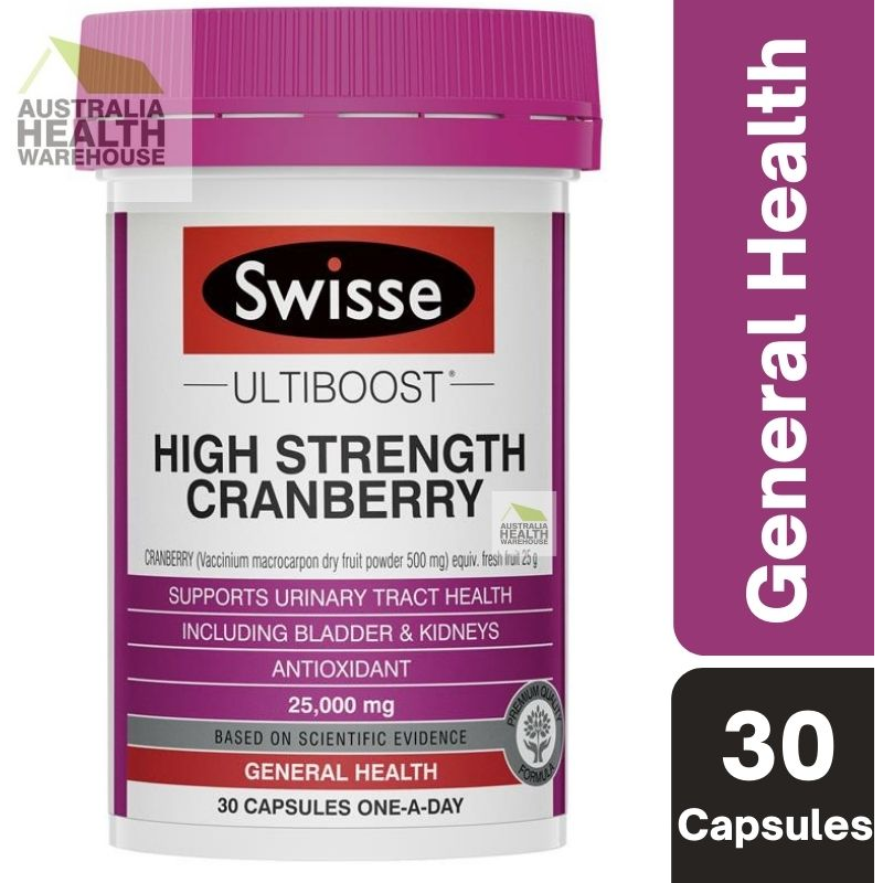 [Expiry: 07/2026] Swisse Ultiboost High Strength Cranberry 25,000mg 30 Capsules