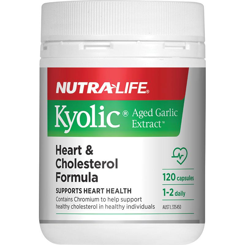 [Expiry: 11/2026] Nutra-Life Kyolic Aged Garlic Extract Heart & Cholesterol Formula 120 Capsules