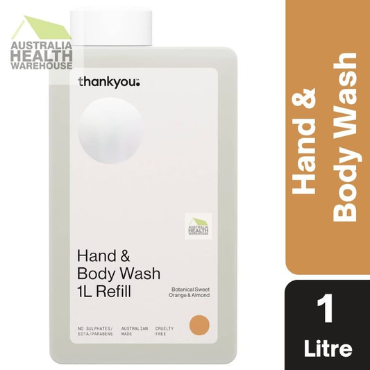 Thankyou Botanical Sweet Orange & Almond Hand & Body Wash 1 Litre Refill