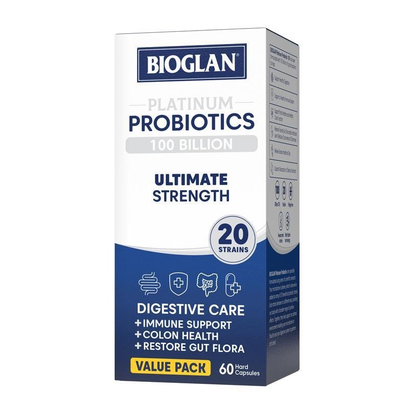 [Expiry: 12/2025] Bioglan Platinum Probiotics 100 Billion 60 Capsules