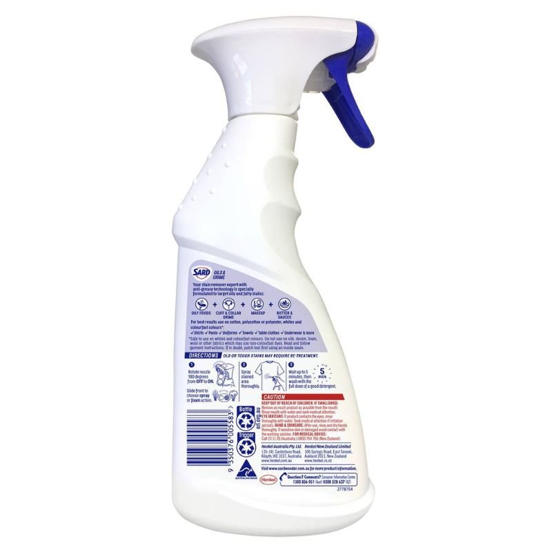 Sard Oils & Grime Stain Remover Spray 420mL