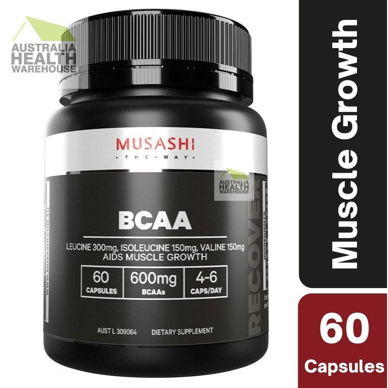 [Expiry: 03/2027] Musashi BCAA 60 Capsules