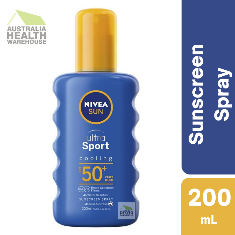 [Expiry: 08/2026] Nivea Sun SPF 50+ Ultra Sport Protect Cooling Sunscreen Spray 200mL