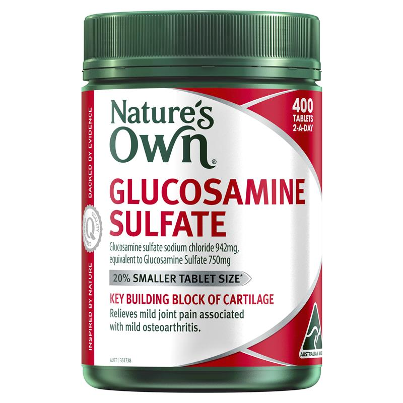 [Expiry: 04/2026] Nature's Own Glucosamine Sulfate 400 Tablets