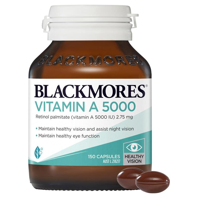 [CLEARANCE Expiry: 02/2025] Blackmores Vitamin A 5000IU 150 Capsules