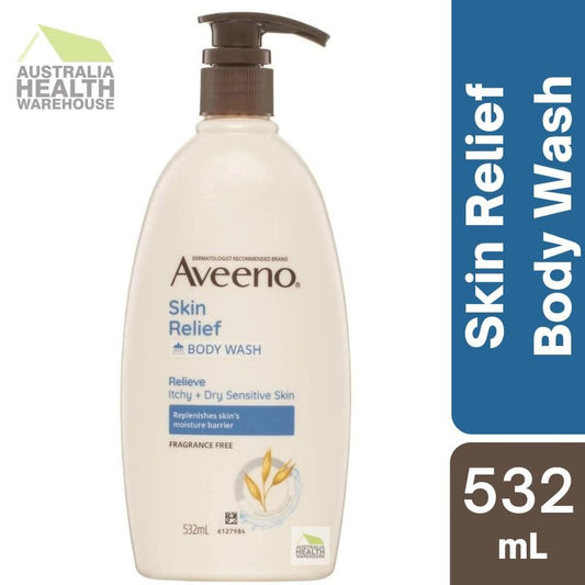 [Expiry: 02/2026] Aveeno Skin Relief Body Wash Fragrance Free 532mL