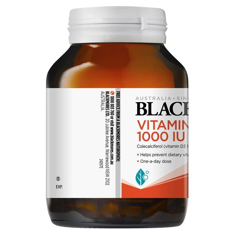 [Expiry: 06/2025] Blackmores Vitamin D3 1000IU 200 Capsules