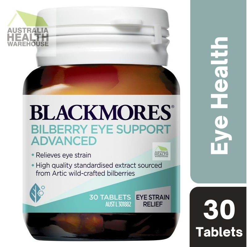 [CLEARANCE Expiry: 23/10/2024] Blackmores Bilberry Eye Support Advanced 30 Tablets