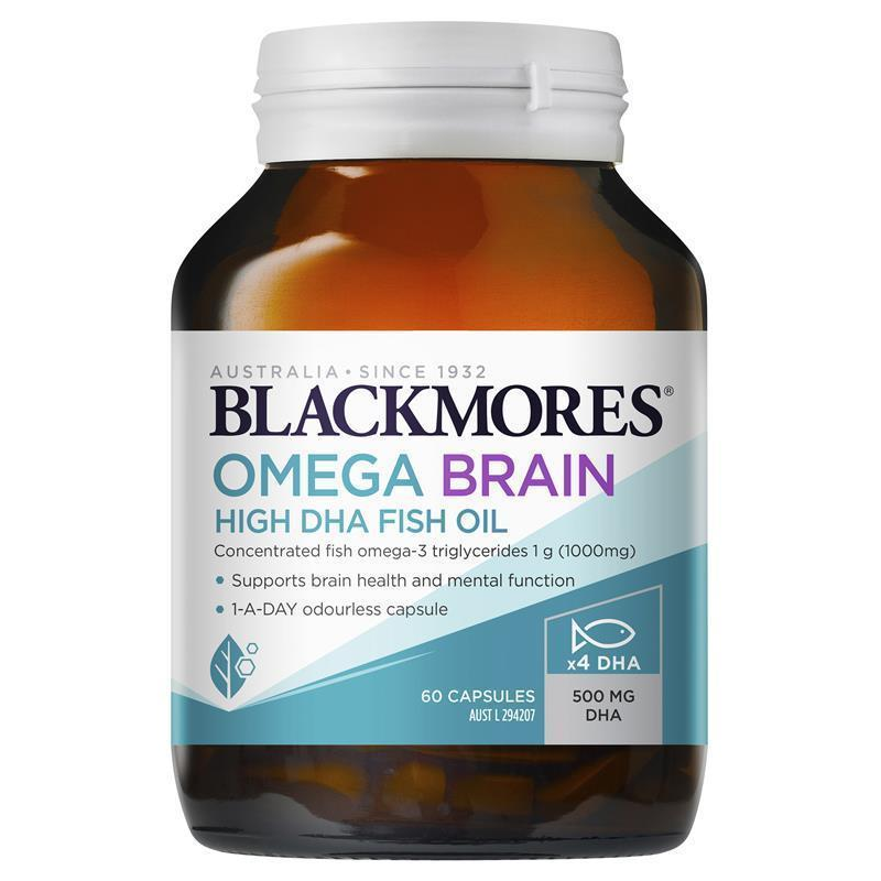 [Expiry: 07/2027] Blackmores Omega Brain 60 Capsules