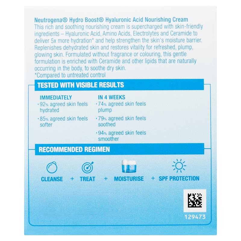 Neutrogena Hydro Boost Hyaluronic Acid Nourishing Cream 50g