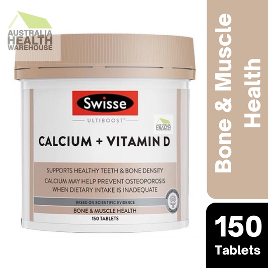 [Expiry: 09/2025] Swisse Ultiboost Calcium + Vitamin D 150 Tablets