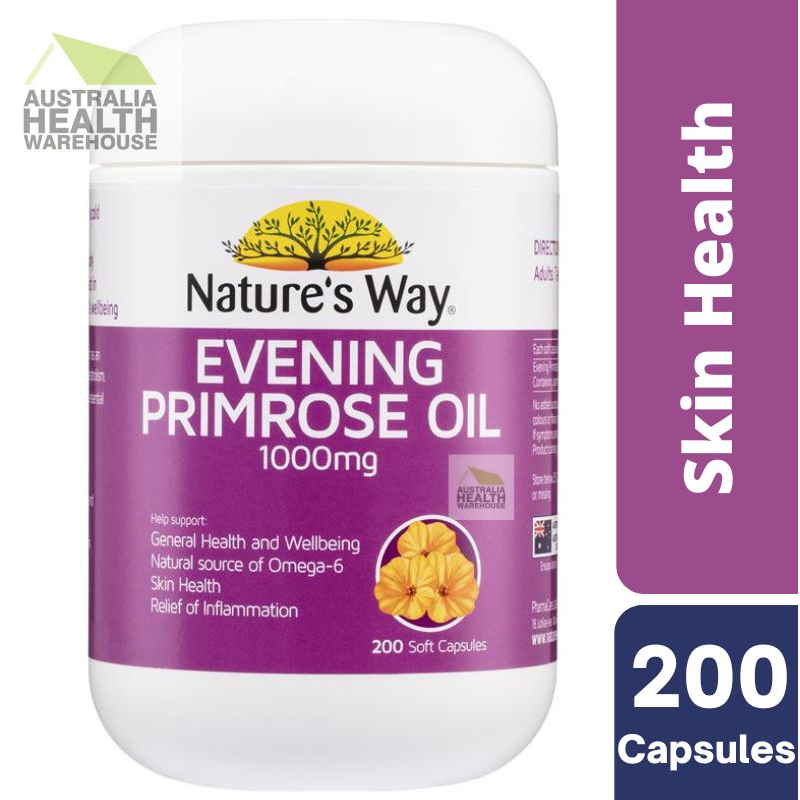 [Expiry: 03/2026] Nature's Way Evening Primrose Oil 200 Capsules