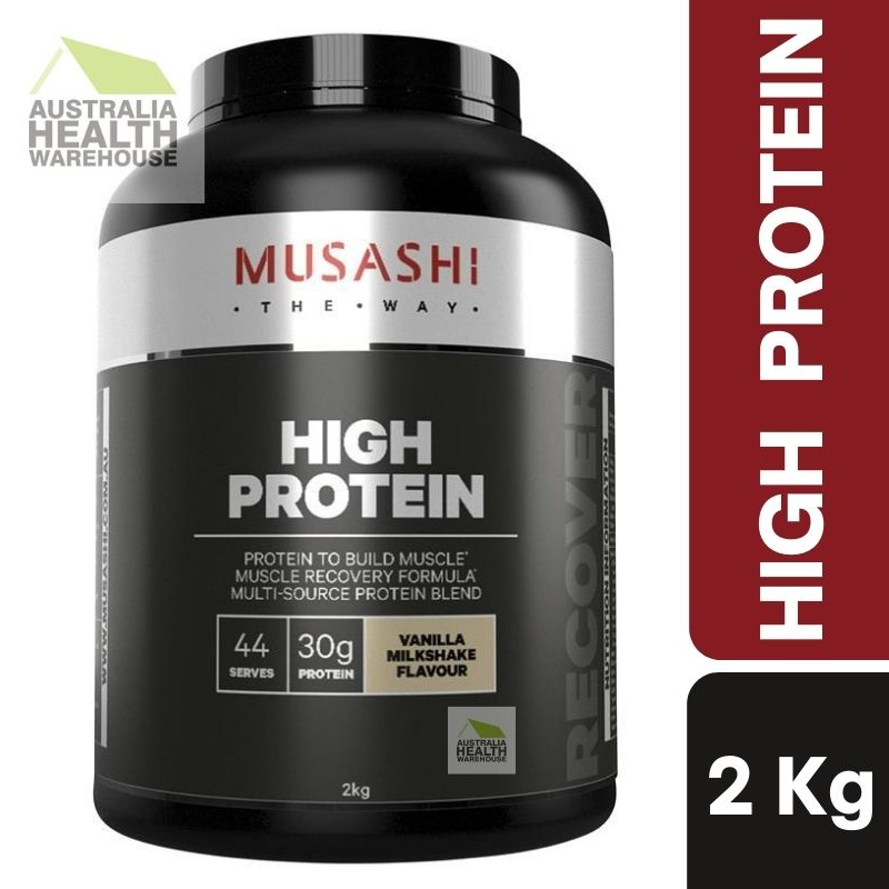 [Expiry: 02/07/2026] Musashi High Protein Vanilla 2kg