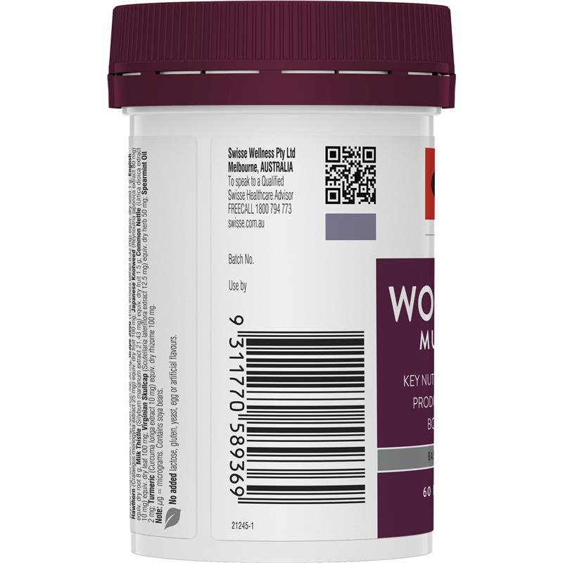 [Expiry: 06/2025] Swisse Ultivite Women's 65+ Multivitamin 60 Tablets