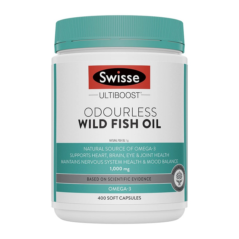 [Expiry: 07/2026] Swisse Ultiboost Odourless Wild Fish Oil 1000mg 400 Capsules