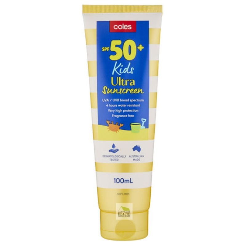 [Expiry: 09/2027] Coles SPF 50+ Kids Ultra Sunscreen Tube 100mL