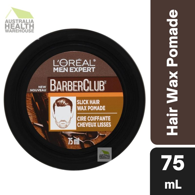 L'Oreal Men Expert Barber Club Slick Hair Wax Pomade - Strong Hold High Shine 75mL