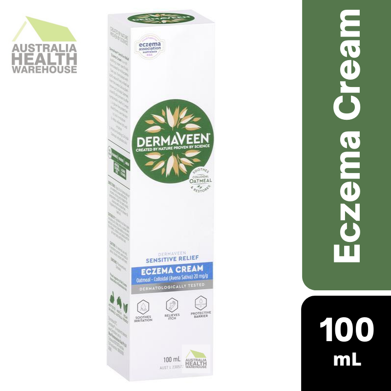 [Expiry: 04/2027] DermaVeen Sensitive Relief Eczema Cream 100mL