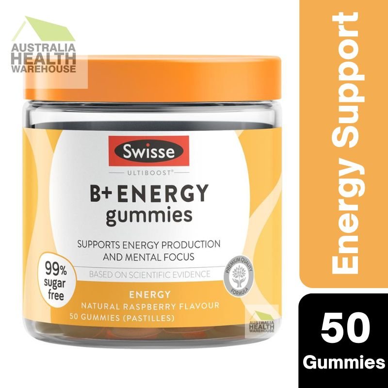 [CLEARANCE Expiry: 10/2024] Swisse Ultiboost B+ Energy 50 Gummies