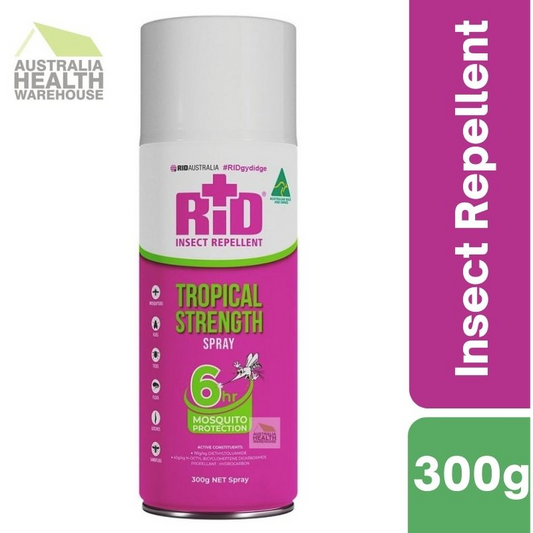 RID Medicated Insect Repellent Tropical Strength Spray 300g