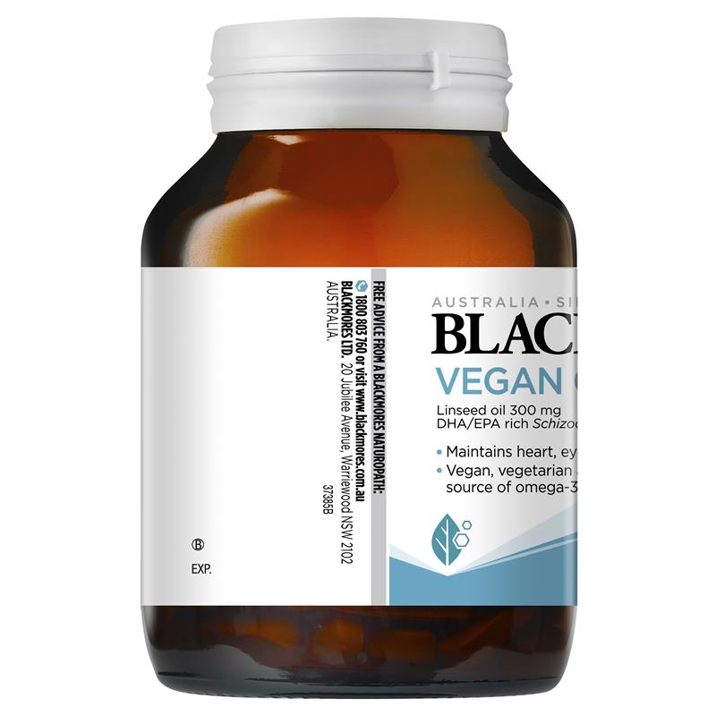 [Expiry: 12/2025] Blackmores Vegan Omega-3 Oil 120 Capsules