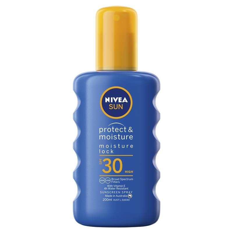 [Expiry: 07/2026] Nivea Sun Protect & Moisture Sunscreen SPF30 Spray 200mL