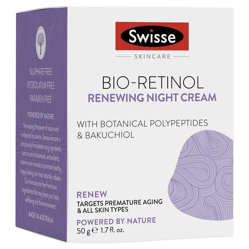 Swisse Skincare Bio Retinol Renewing Night Cream 50g